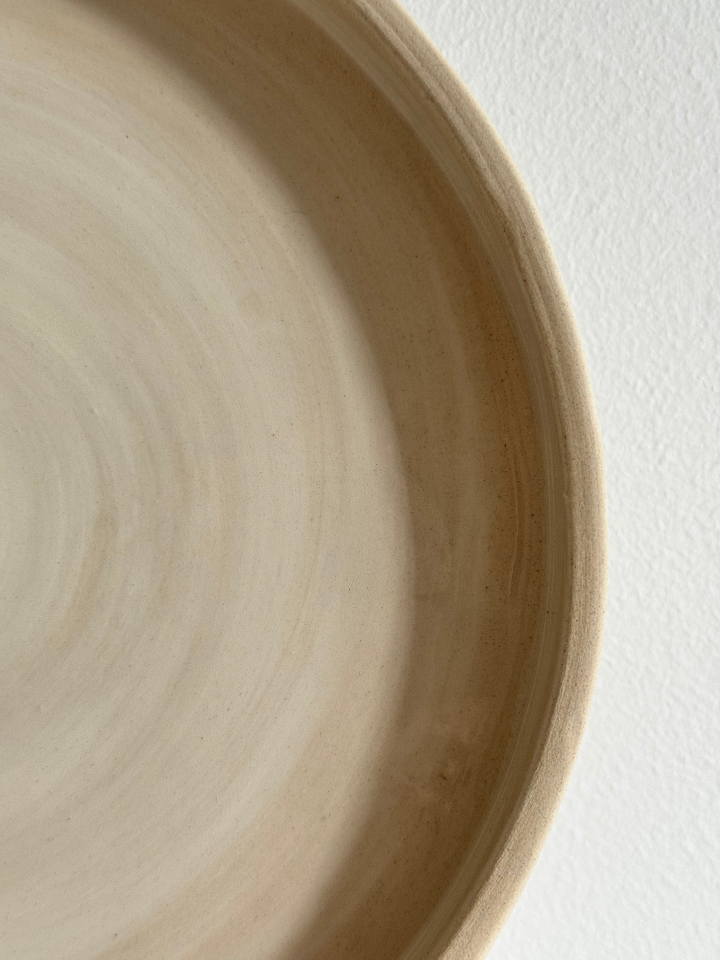 Beżowy Talerz Obiadowy