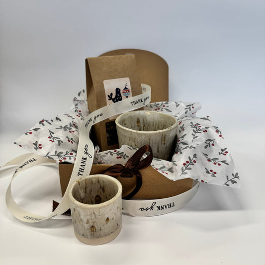 Zestaw prezentowy - miodowe czarki z herbatą