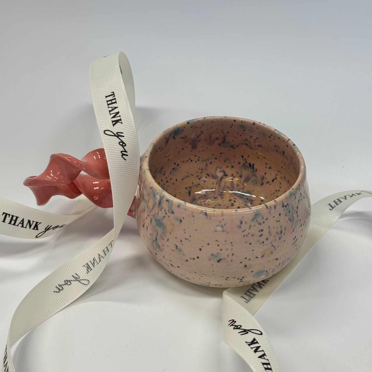 Zestaw Świąteczny z zakręconym różowym kubkiem